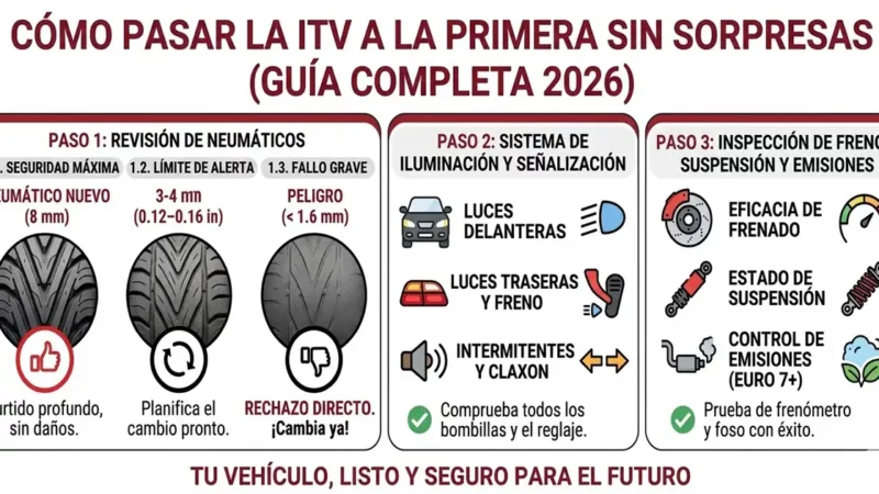 cómo pasar la itv a la primera sin sorpresas guía completa 2026